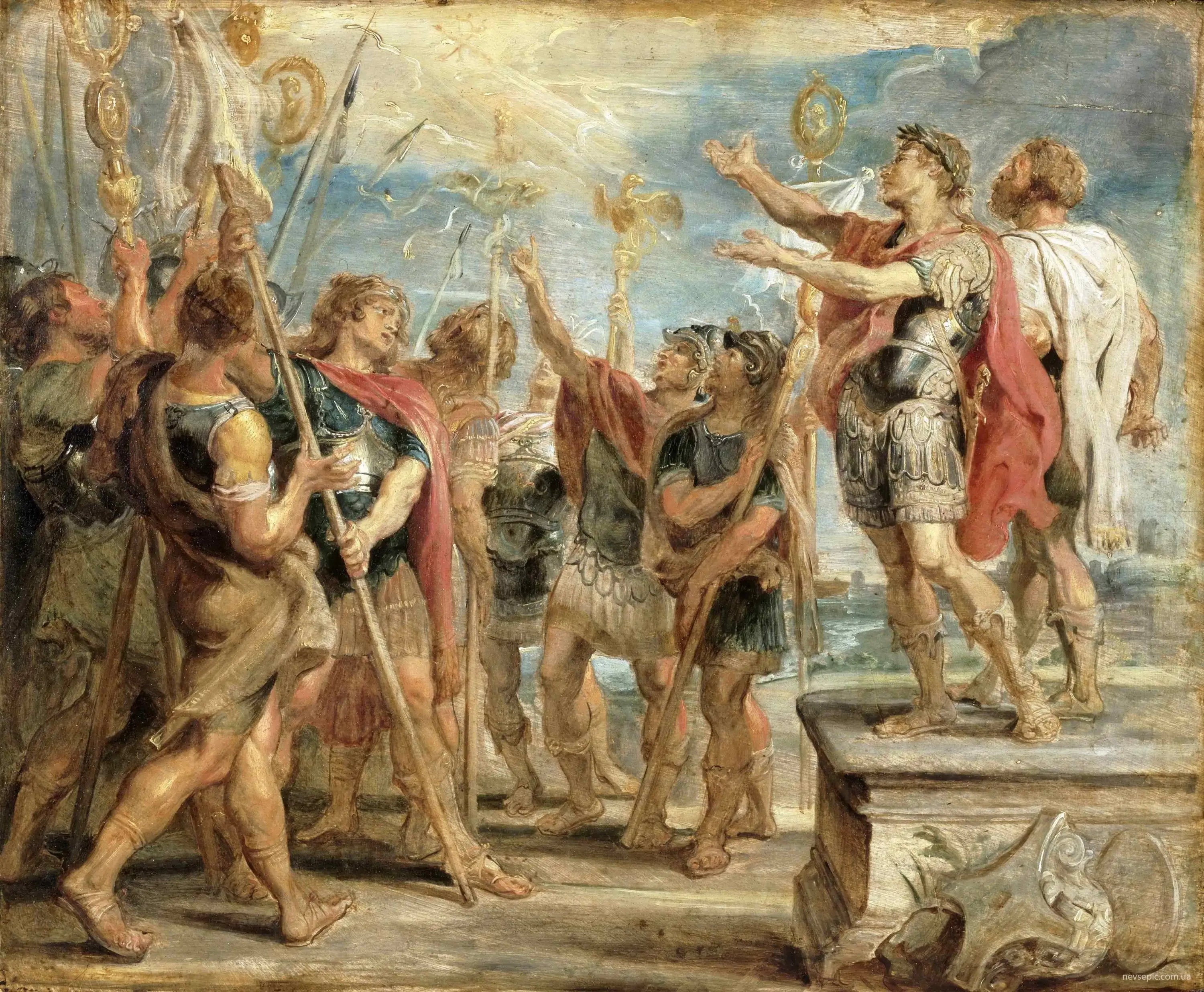 L’emblème du Christ apparaissant à Constantin - Peter Paul Rubens - Alpha Reproduction
