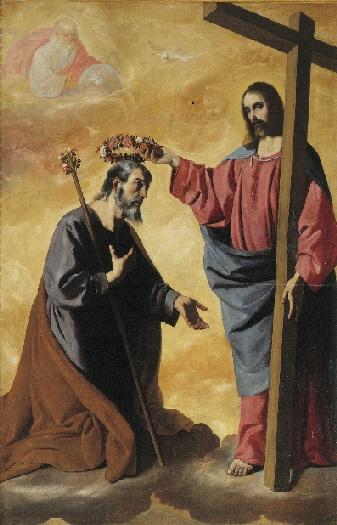 Le Christ couronnant saint Joseph - Francisco de Zurbarán