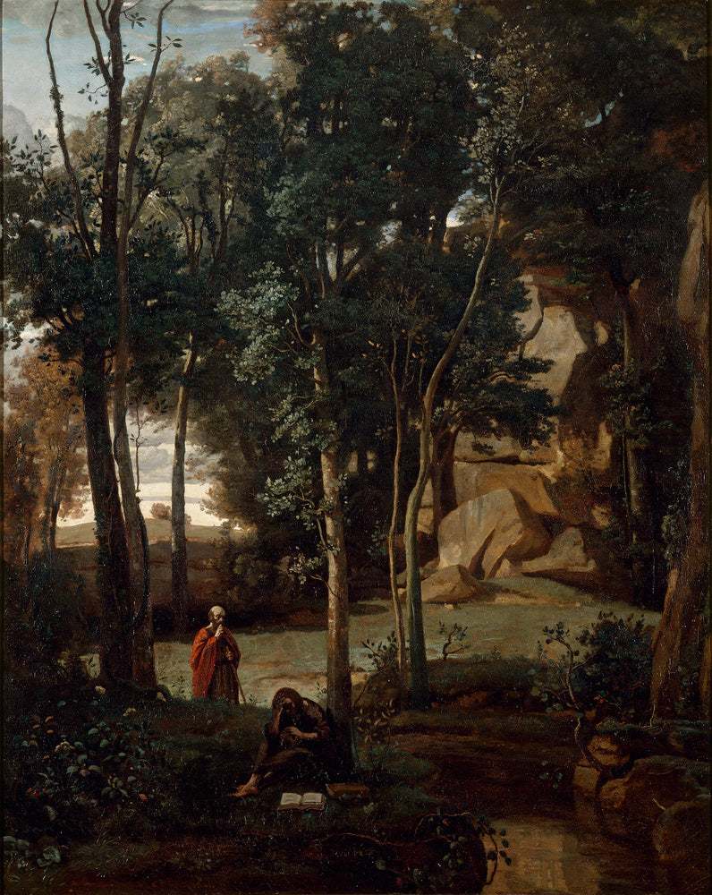 Démocrite et les Abdéritains, paysage - Jean-Baptiste Camille Corot