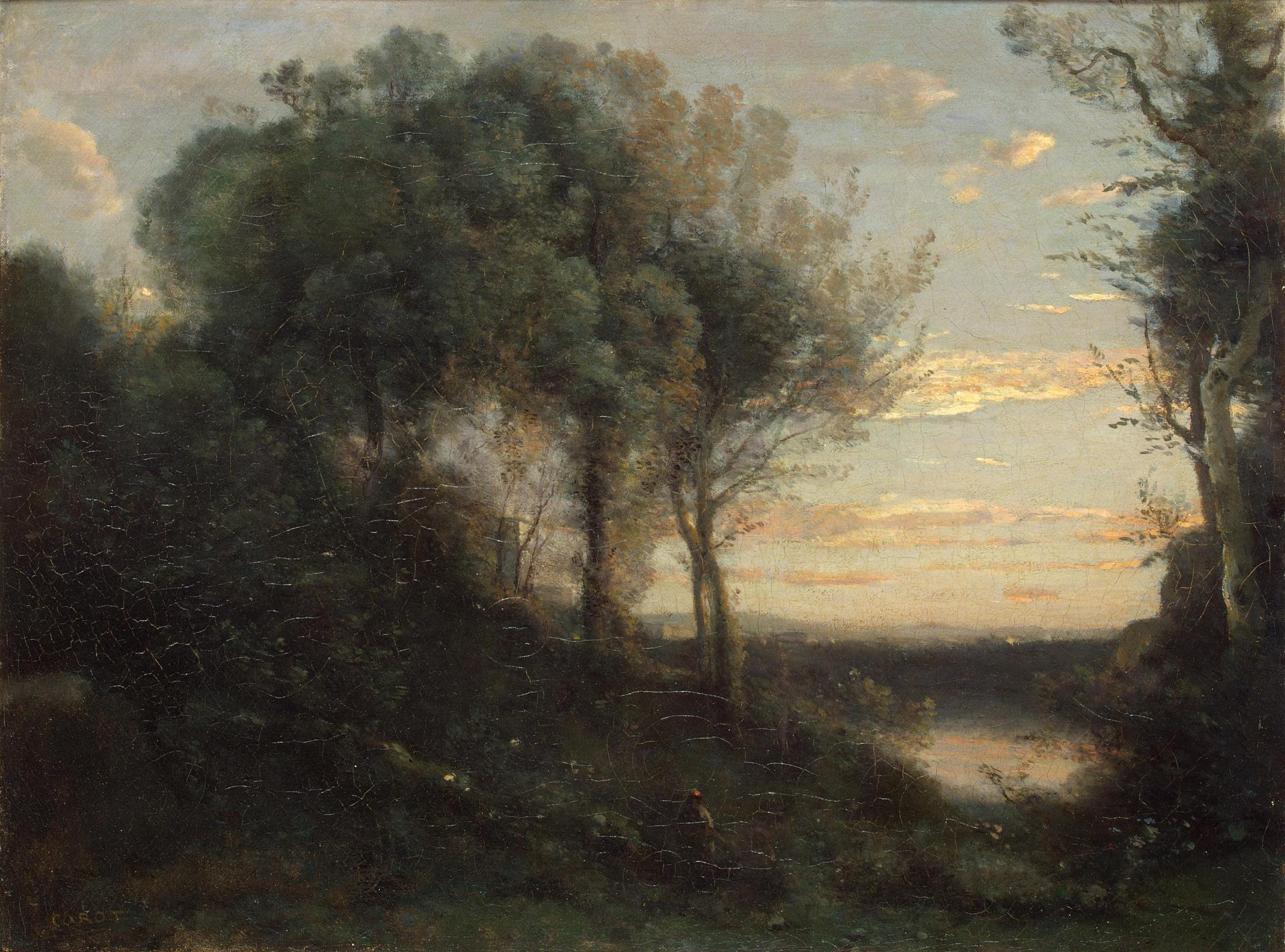 Soirée - Jean-Baptiste Camille Corot