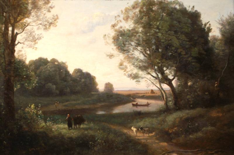 Paysage avec personnages - Jean-Baptiste Camille Corot