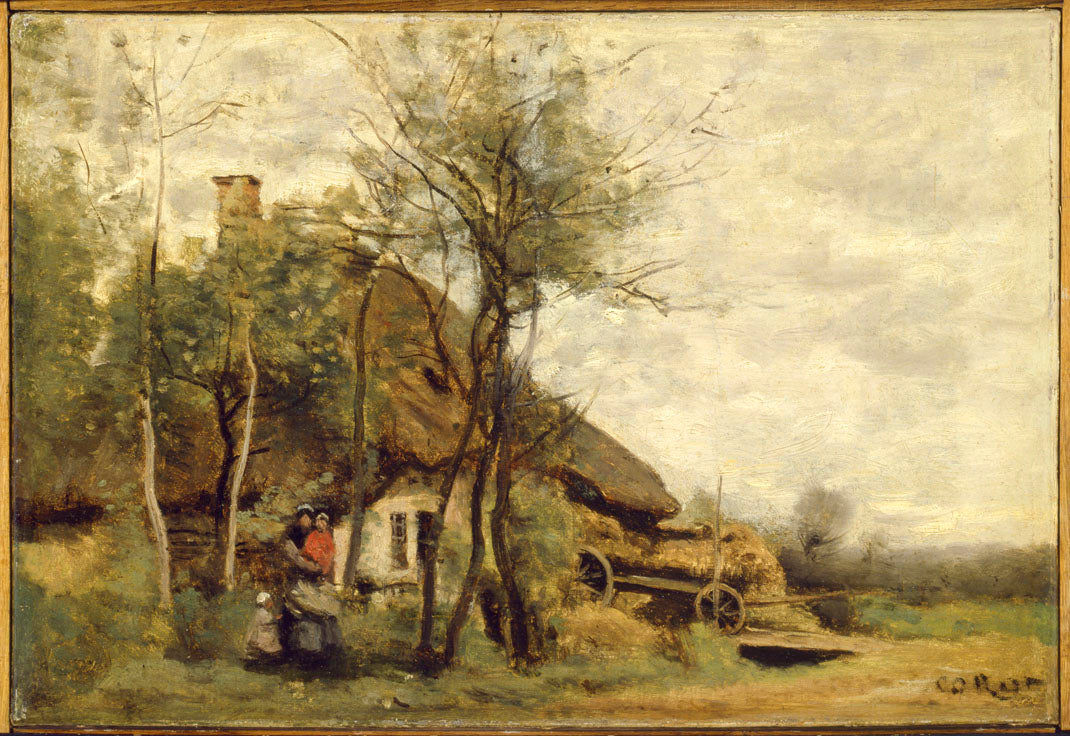 Petite ferme des environs de Saint-Lô - Jean-Baptiste Camille Corot