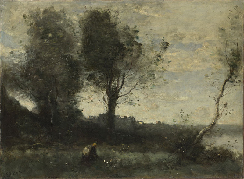 Le ramasseur de bois - Jean-Baptiste Camille Corot