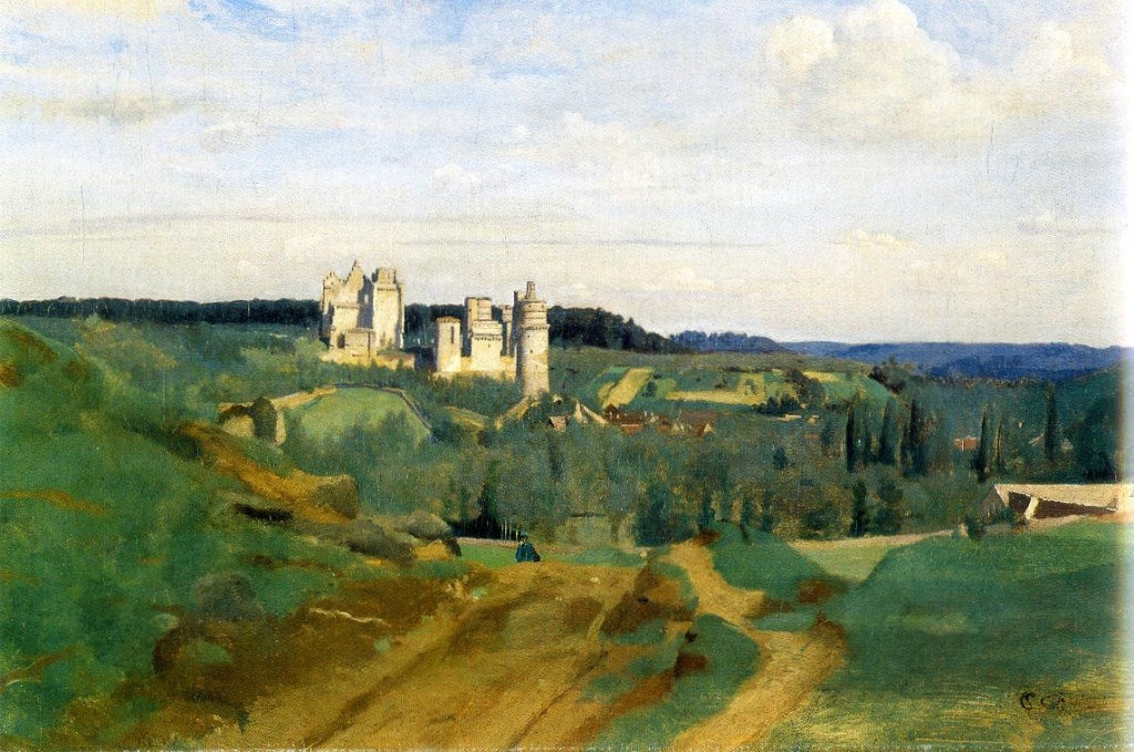Vue du château de Pierrefonds - Jean-Baptiste Camille Corot