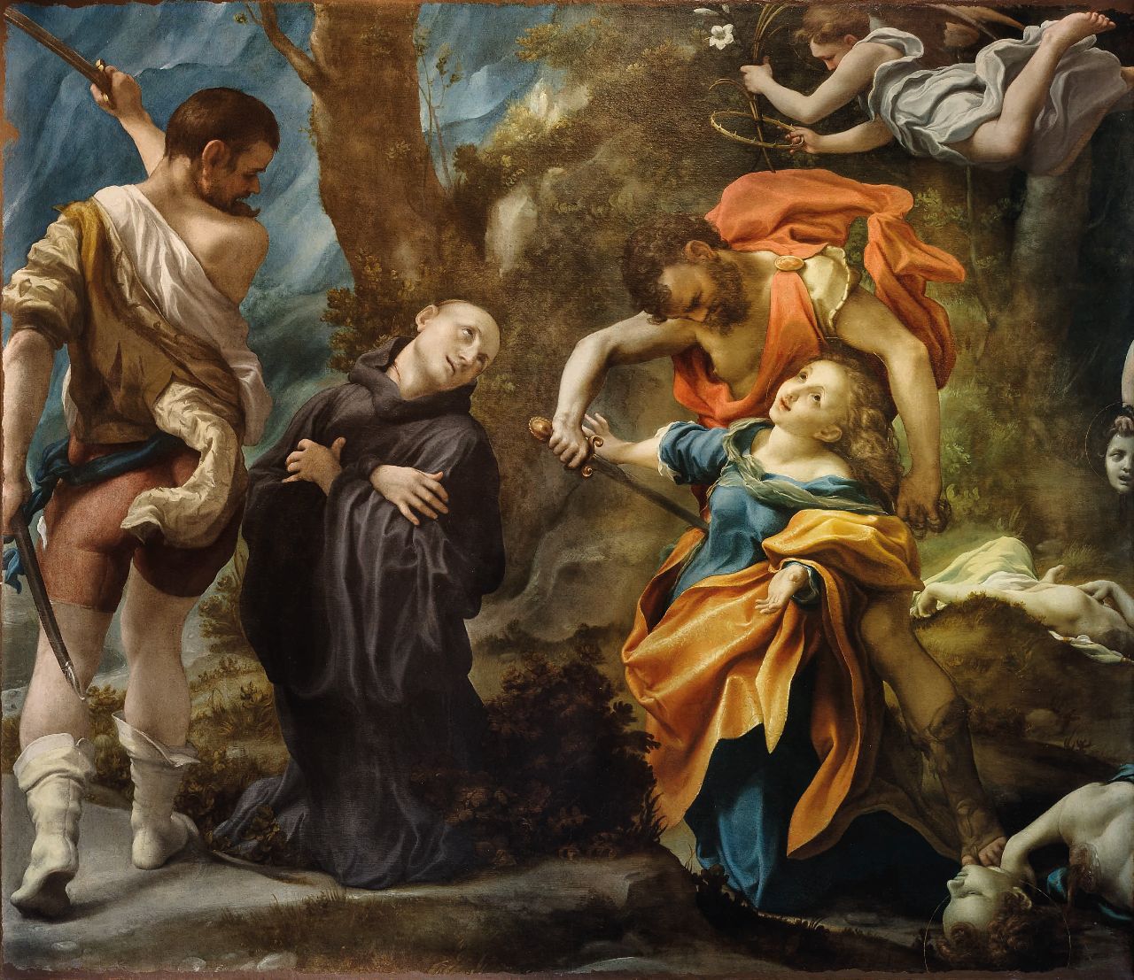 Martyre de quatre saints - Antonio da Correggio