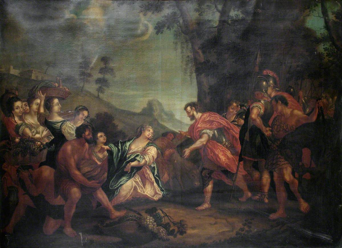 La rencontre de David et Abigaïl - Antonio da Correggio