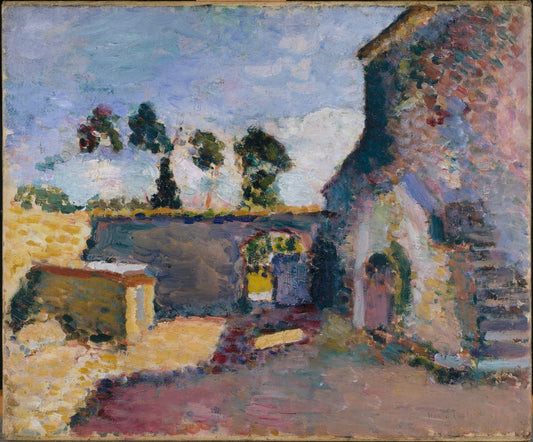 Reproduction du tableau « Corse, le vieux moulin - Henri Matisse » par Alpha Reproduction en peinture à l’huile