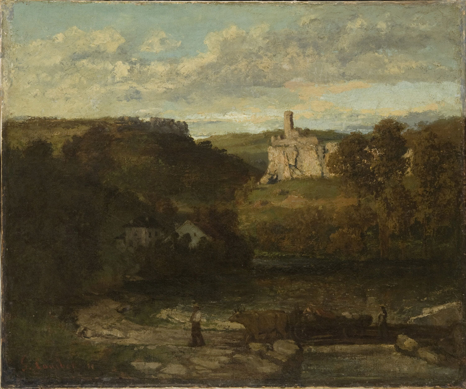 Paysage à Ornans - Gustave Courbet