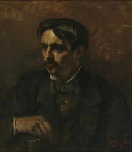 Portrait du peintre Alfred Stevens - Gustave Courbet - Alpha Reproduction