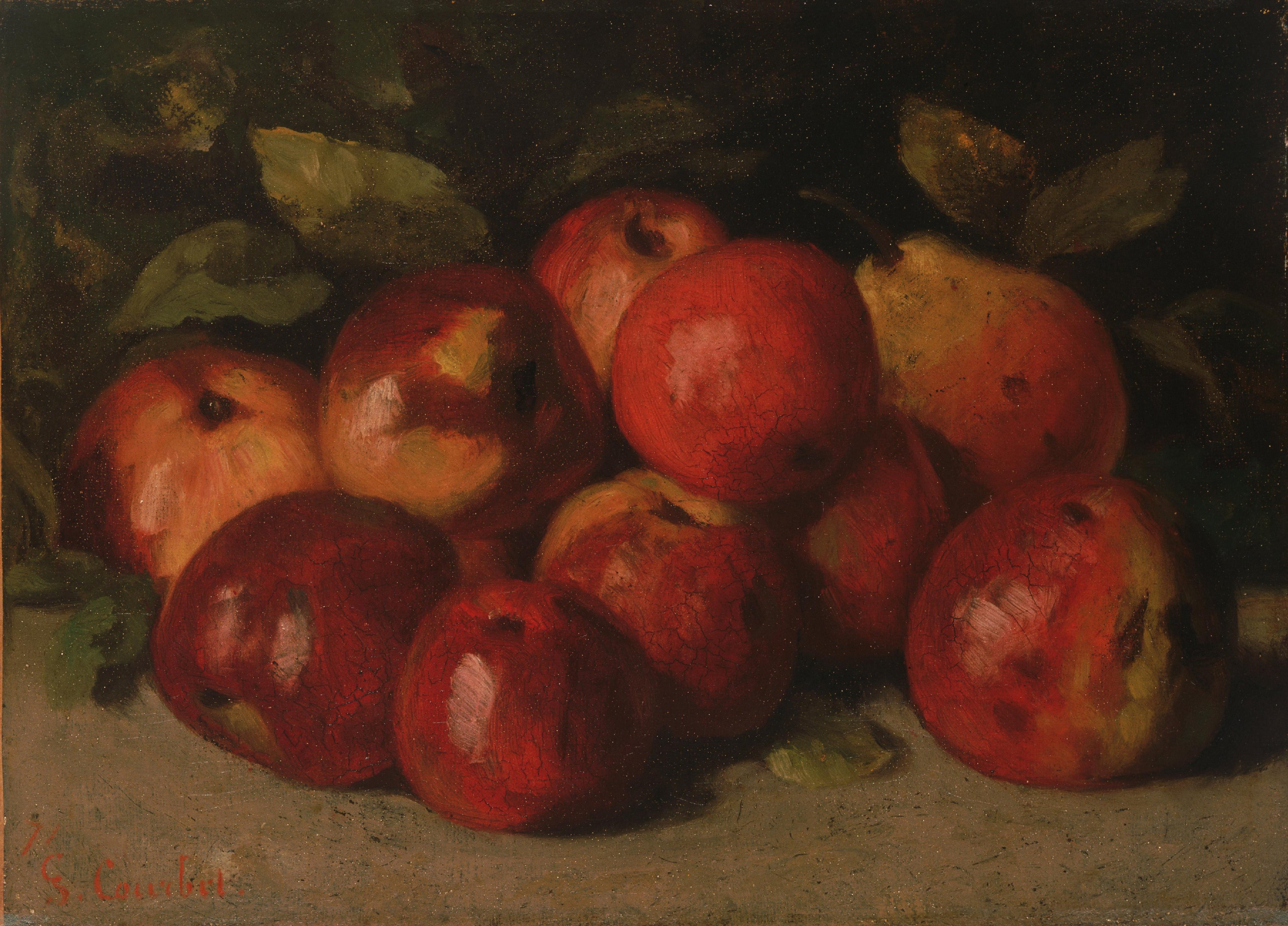 Nature morte aux pommes et à la poire - Gustave Courbet