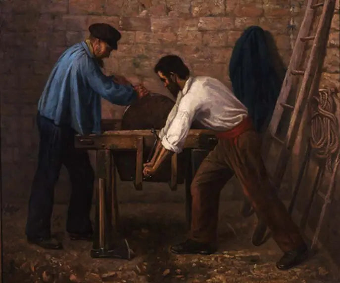 Les rémouleurs de couteaux - Gustave Courbet - Alpha Reproduction