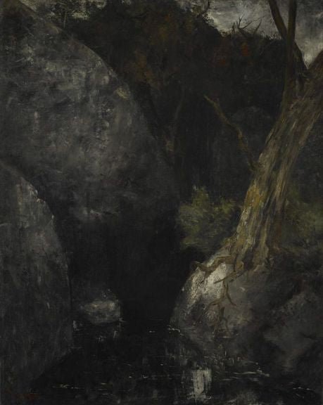 Le vieil arbre dans la gorge - Gustave Courbet