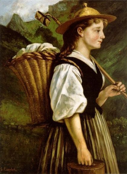 La Vigneronne de Montreux - Gustave Courbet