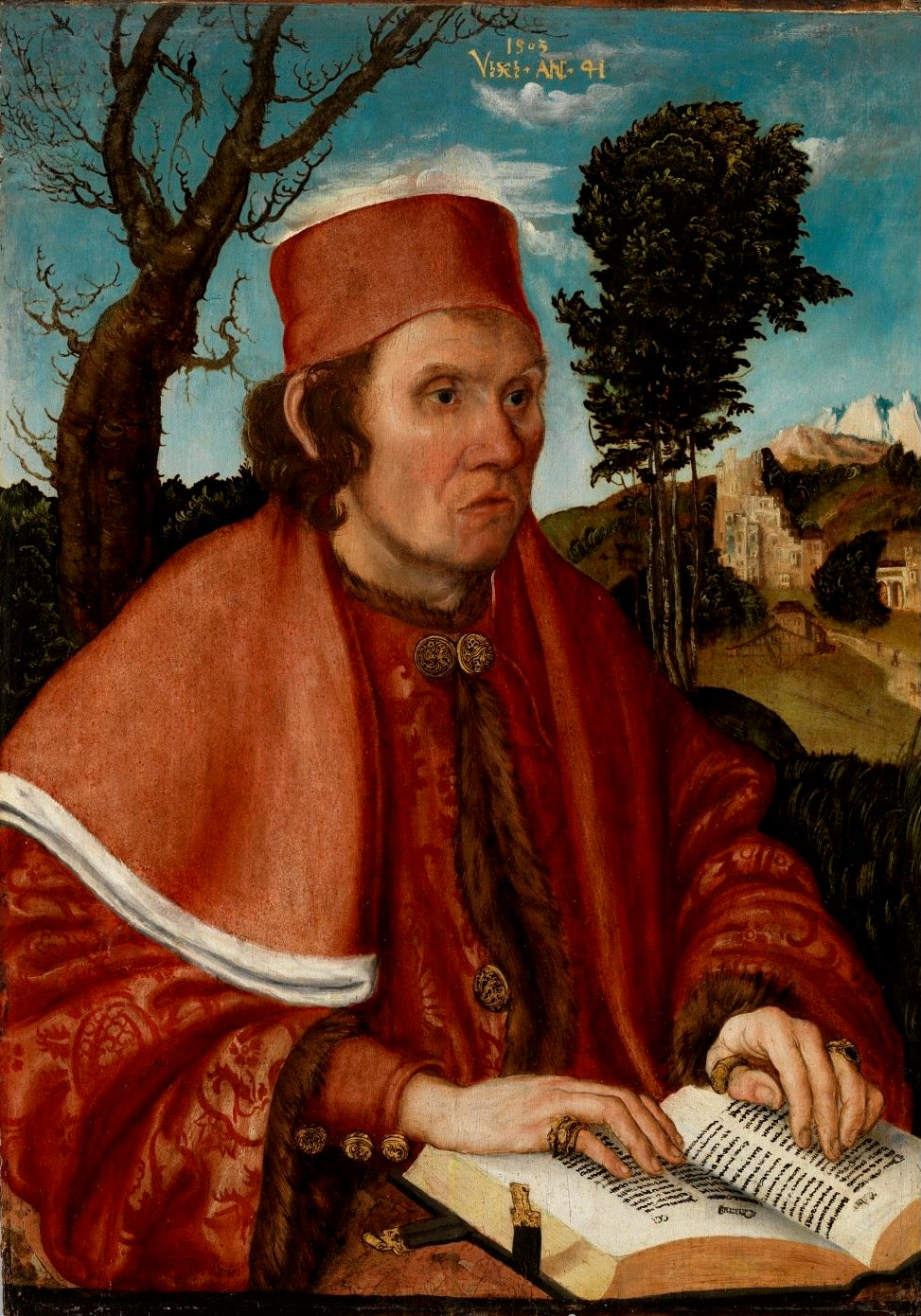 Portrait d'un juriste, probablement Stephan Reuss, recteur de l'Université de Vienne - Lucas Cranach the Elder