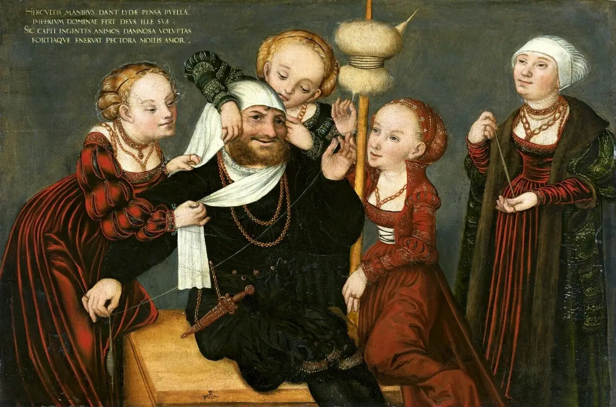 Héraclès et Omphale - Lucas Cranach the Elder - Alpha Reproduction