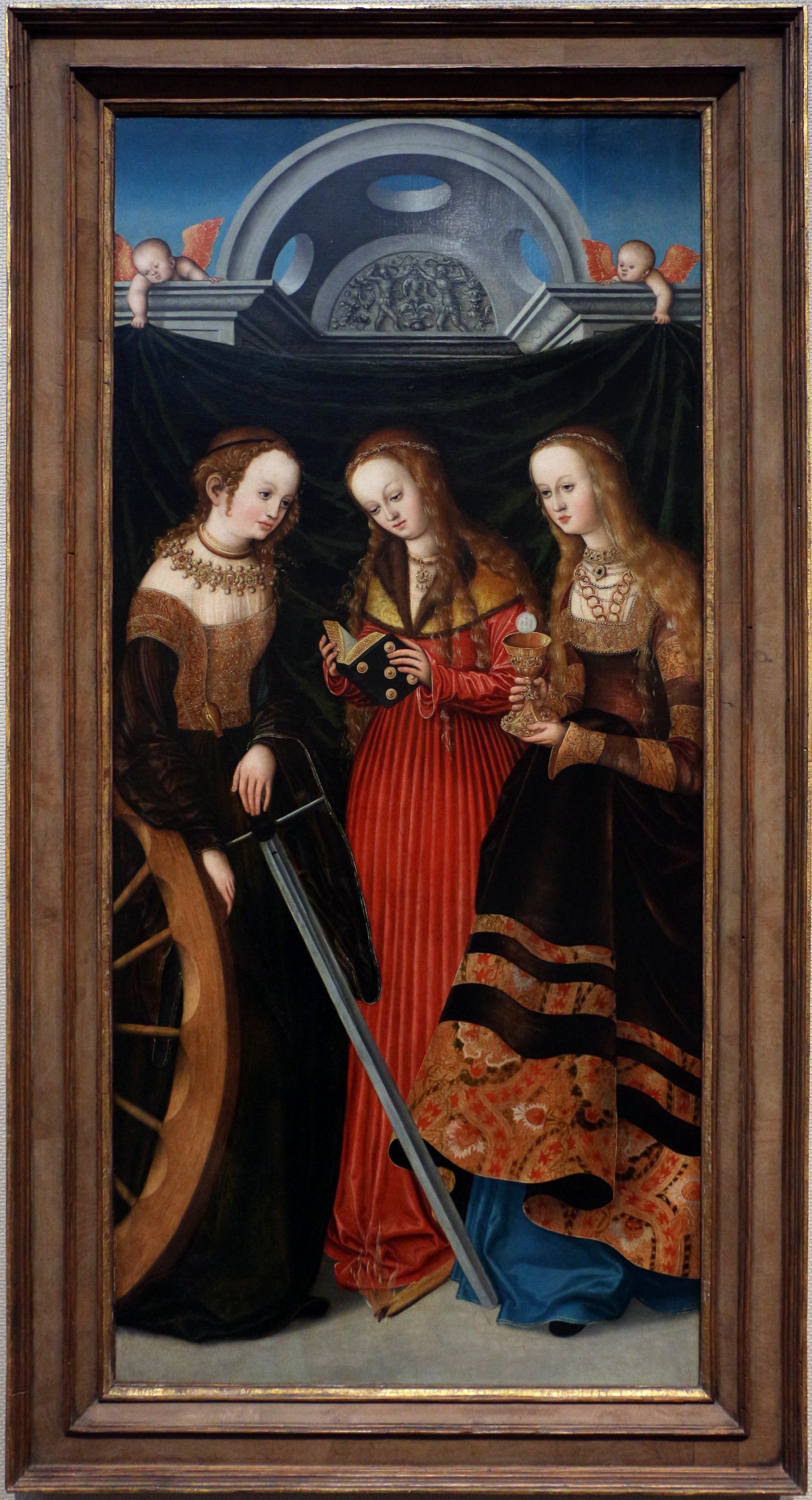 Saintes Catherine, Marguerite et Barbara - Lucas Cranach the Elder
