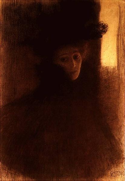 🎩 Дама в плаще и шляпе – Густав Климт (ок. 1897-1898)