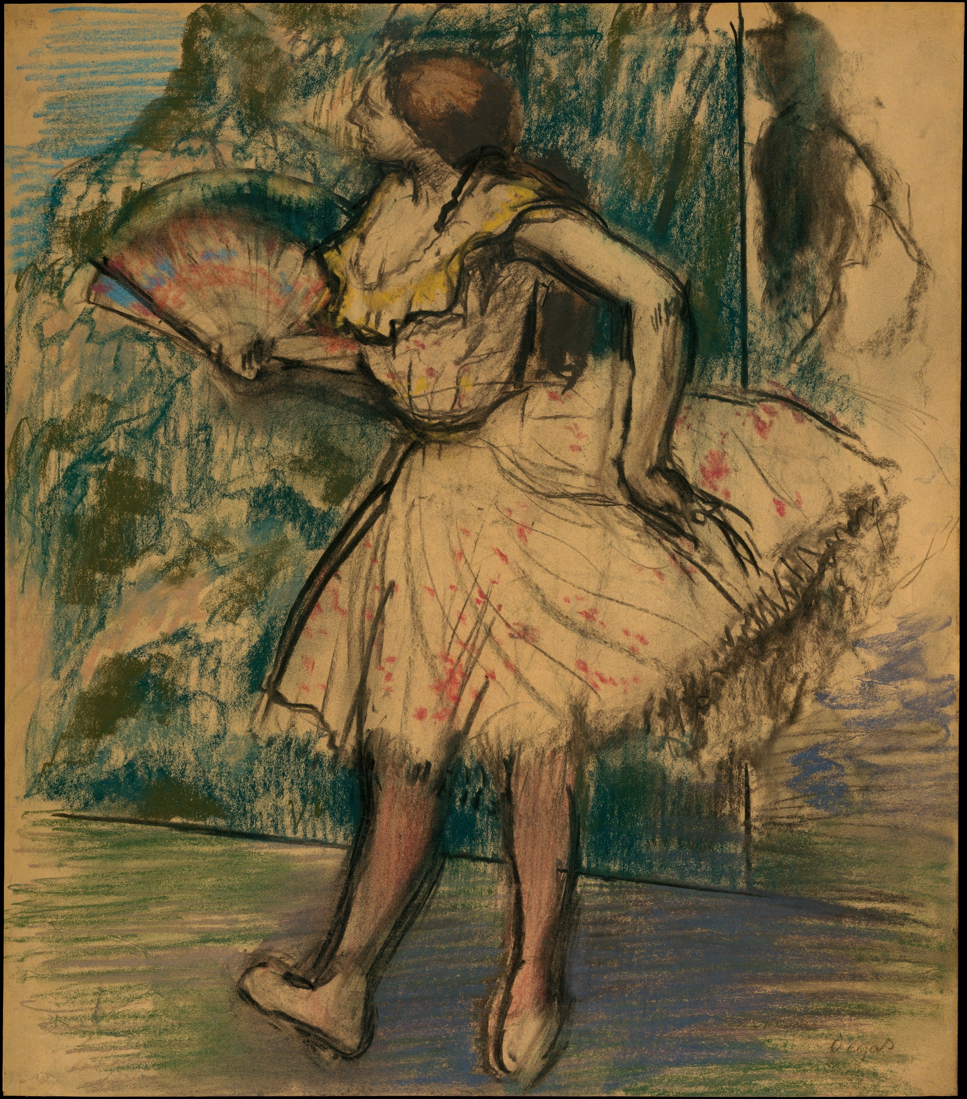 Reproduction du tableau « Danseuse avec un éventail - Edgar Degas » par Alpha Reproduction en peinture à l’huile