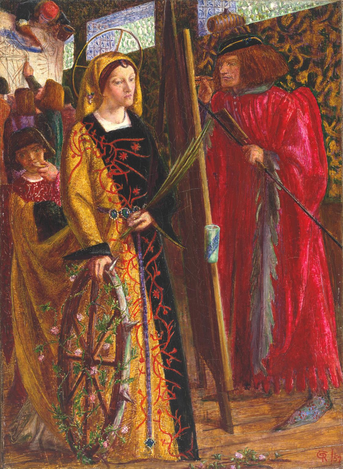 Sainte Catherine - Dante Gabriel Rossetti