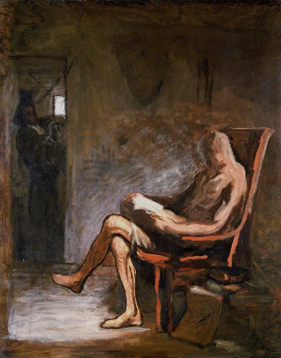 Don Quichotte en train de lire - Honoré Daumier - Alpha Reproduction