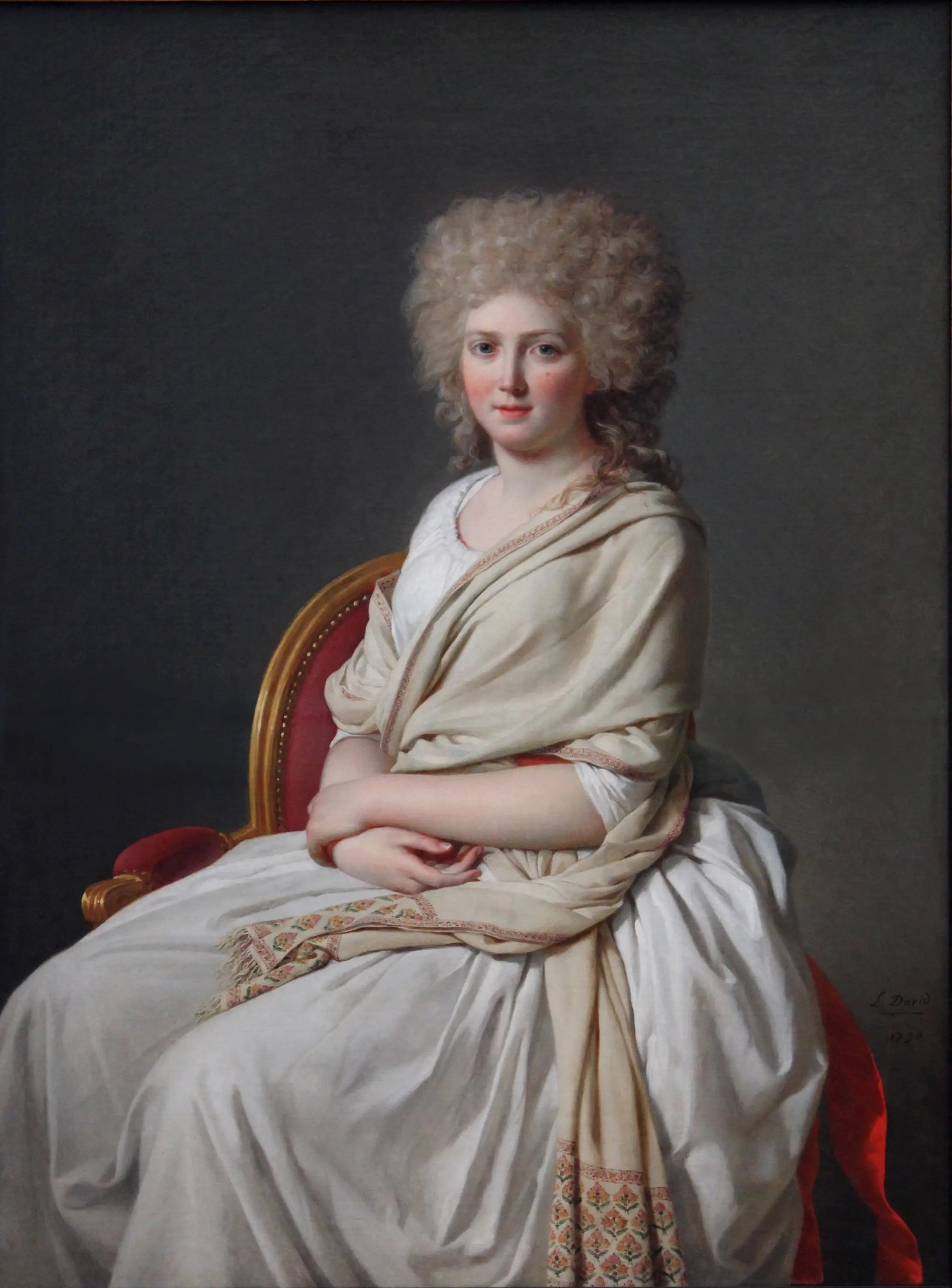 Reproduction du tableau « Portrait de la comtesse de Sorcy-Thélusson - Jacques-Louis David » par Alpha Reproduction en peinture à l’huile