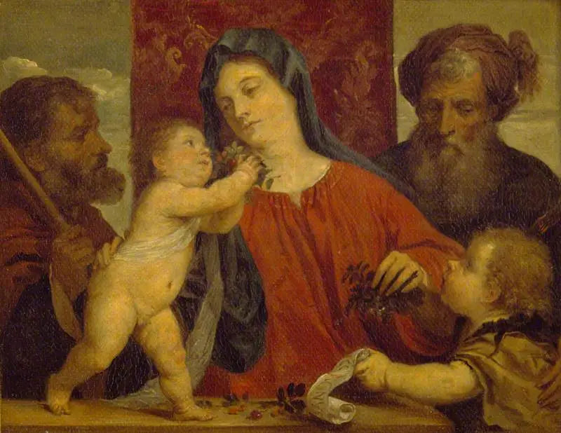 La Madone aux cerises - David Teniers le Jeune - Alpha Reproduction