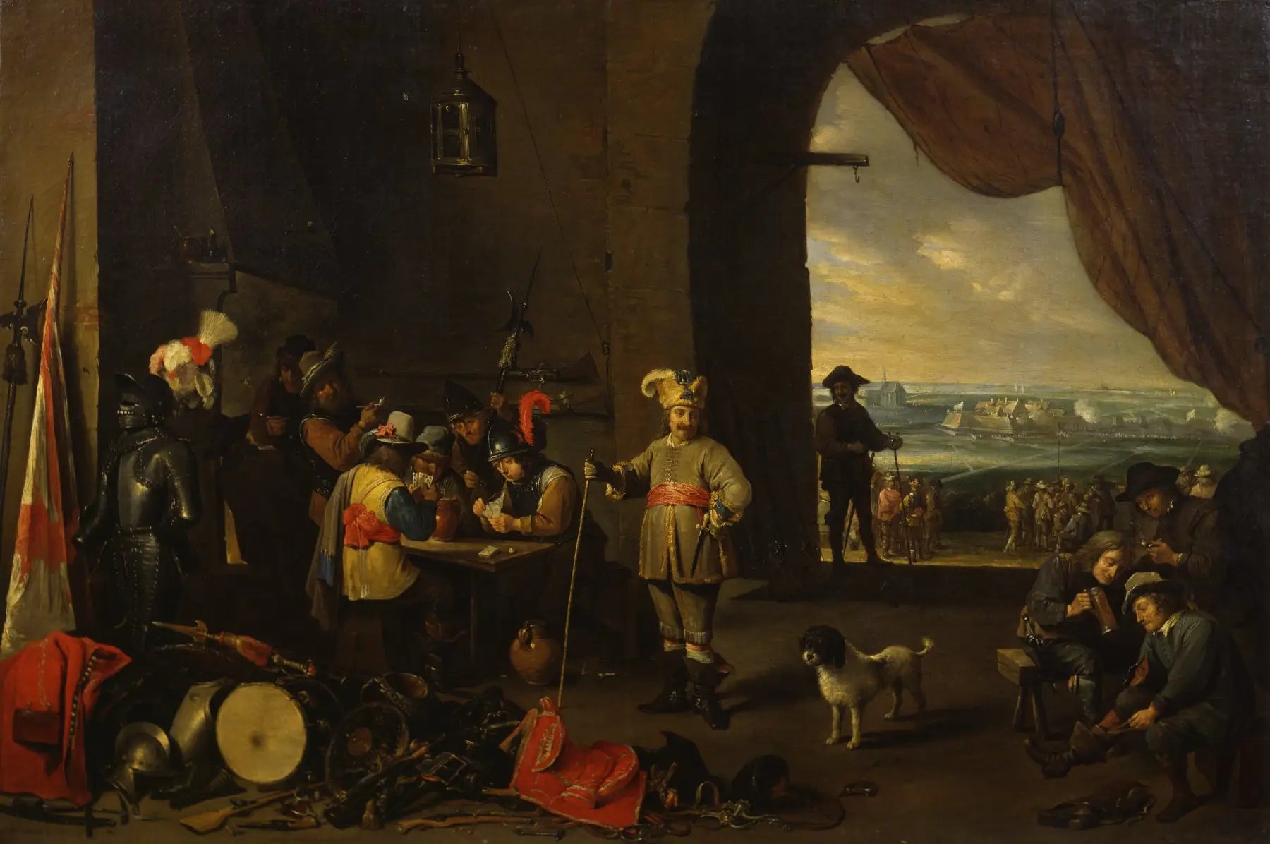 La salle des gardes - David Teniers le Jeune - Alpha Reproduction