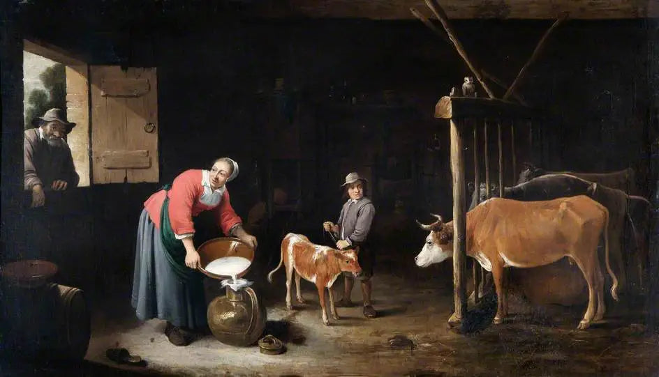 Intérieur d’une étable - David Teniers le Jeune - Alpha Reproduction