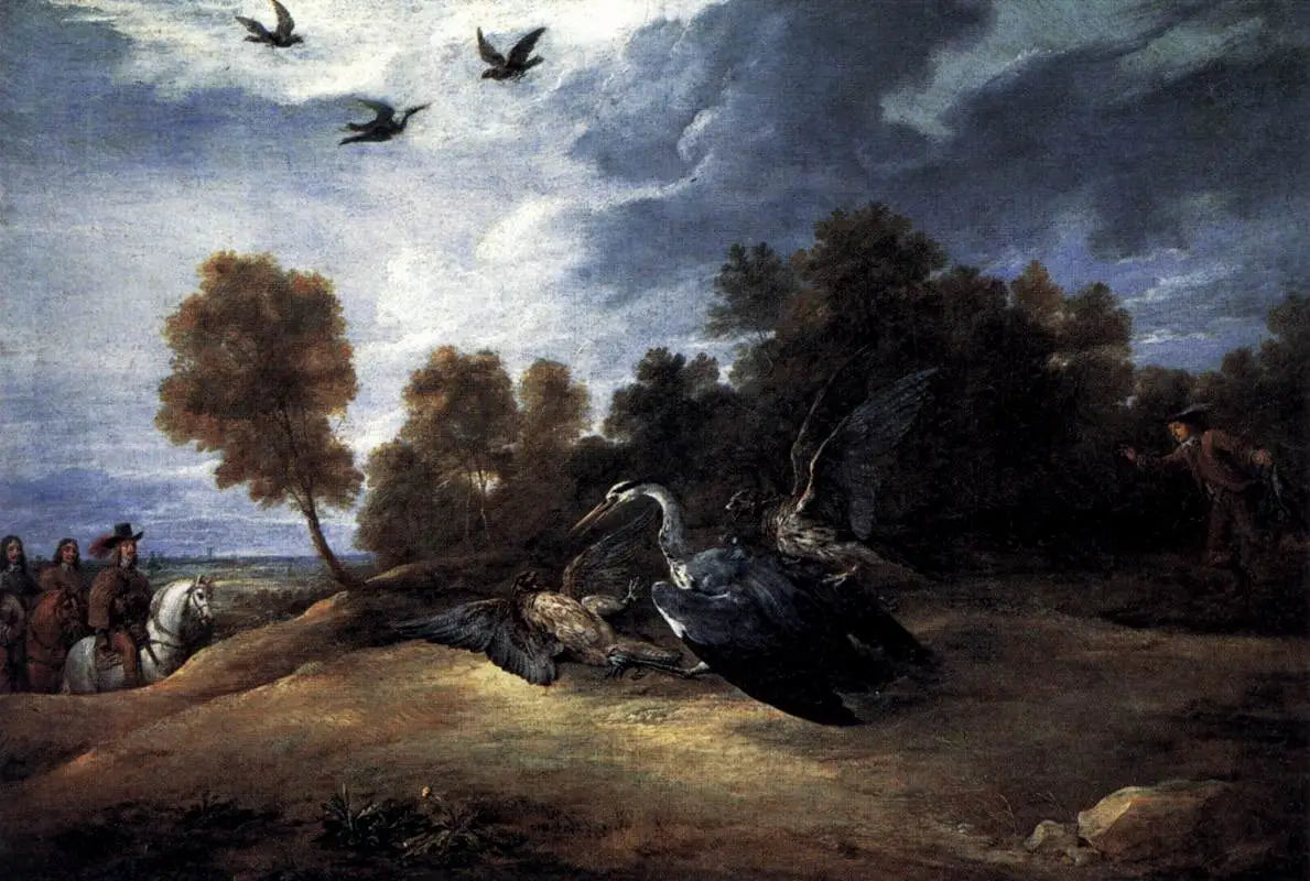 Chasse au héron avec l’archiduc Léopold-Guillaume - David Teniers le Jeune - Alpha Reproduction