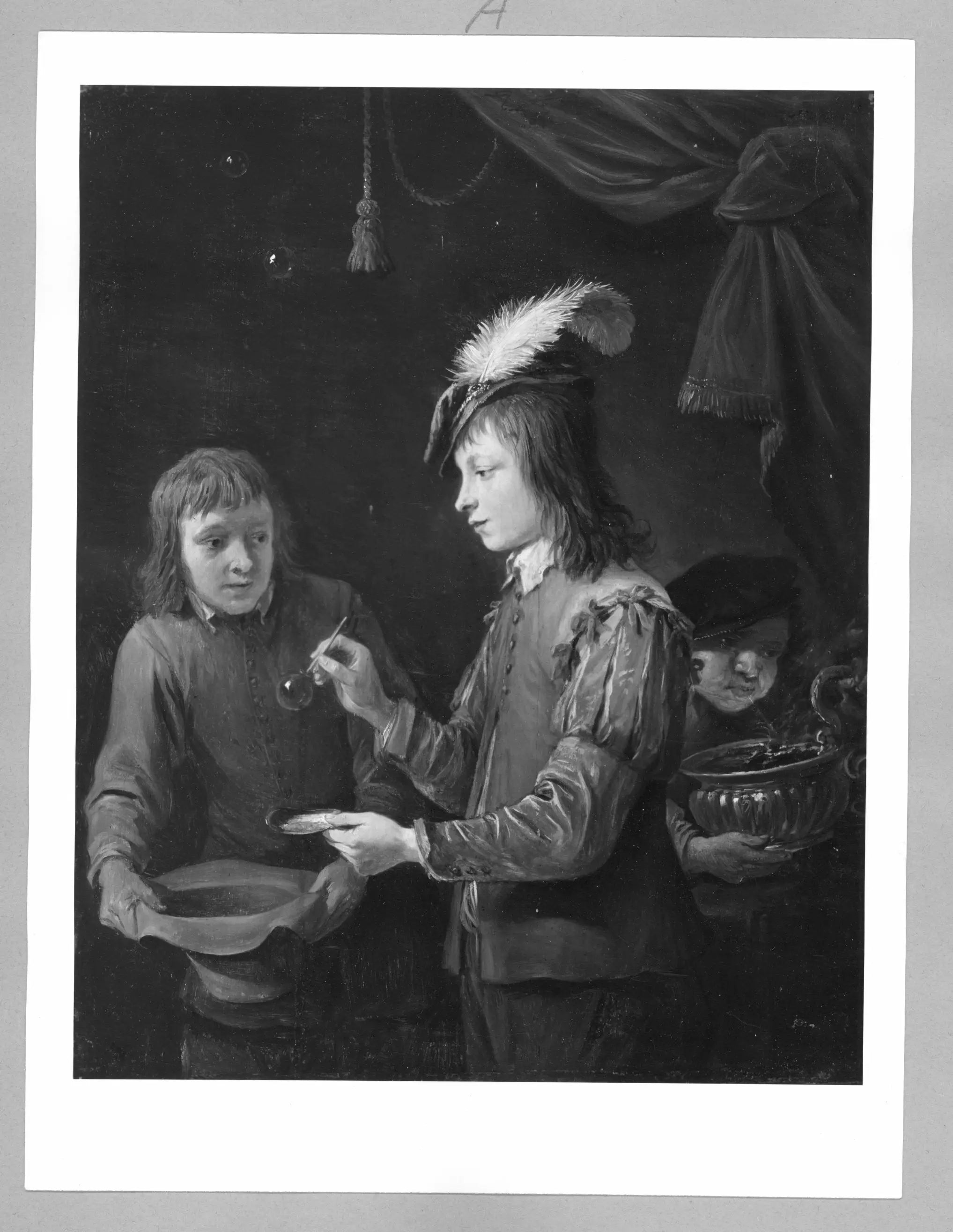 garçon soufflant des bulles - David Teniers le Jeune - Alpha Reproduction