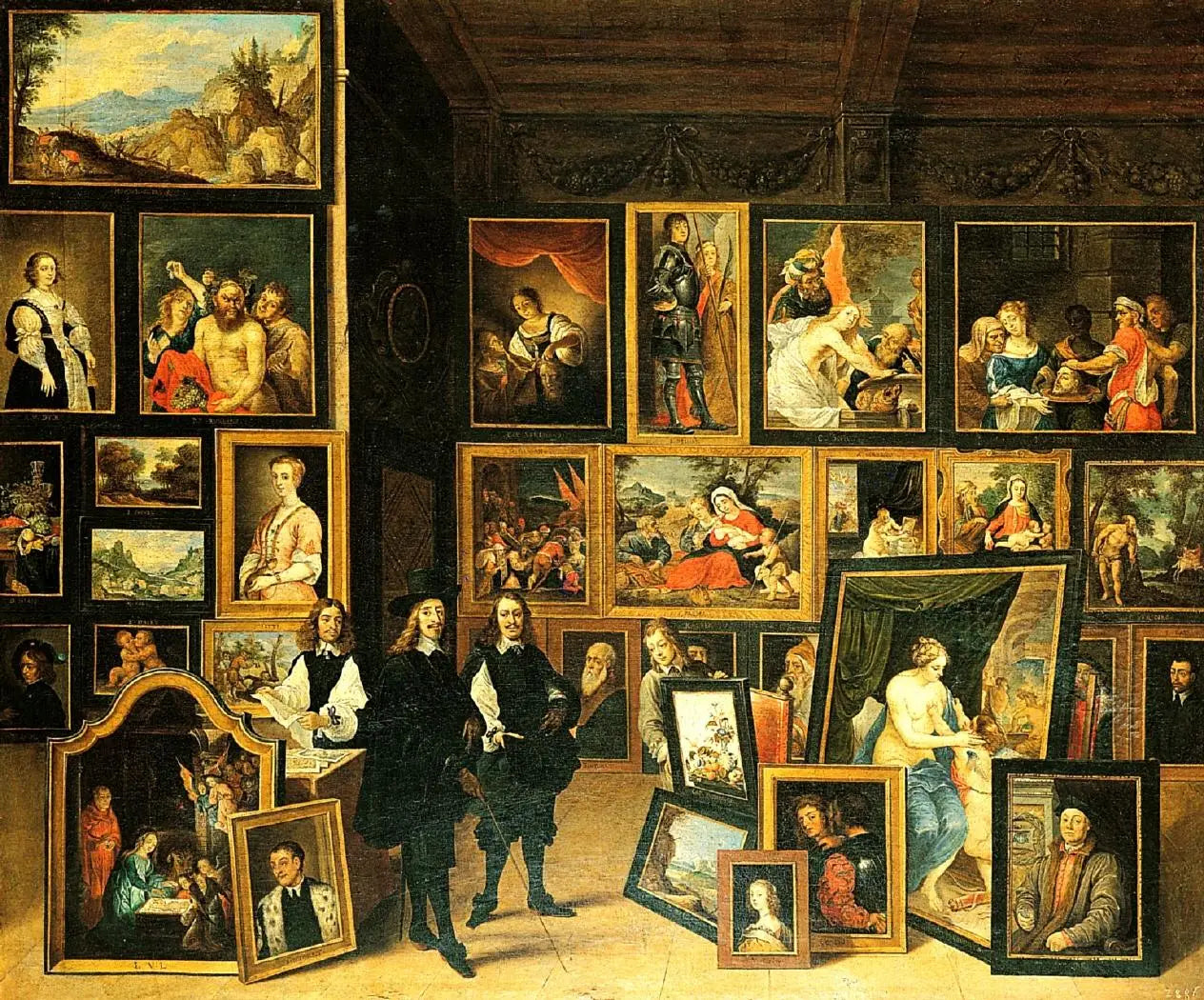 L’Archiduc Léopold-Guillaume dans sa galerie à Bruxelles - David Teniers le Jeune - Alpha Reproduction