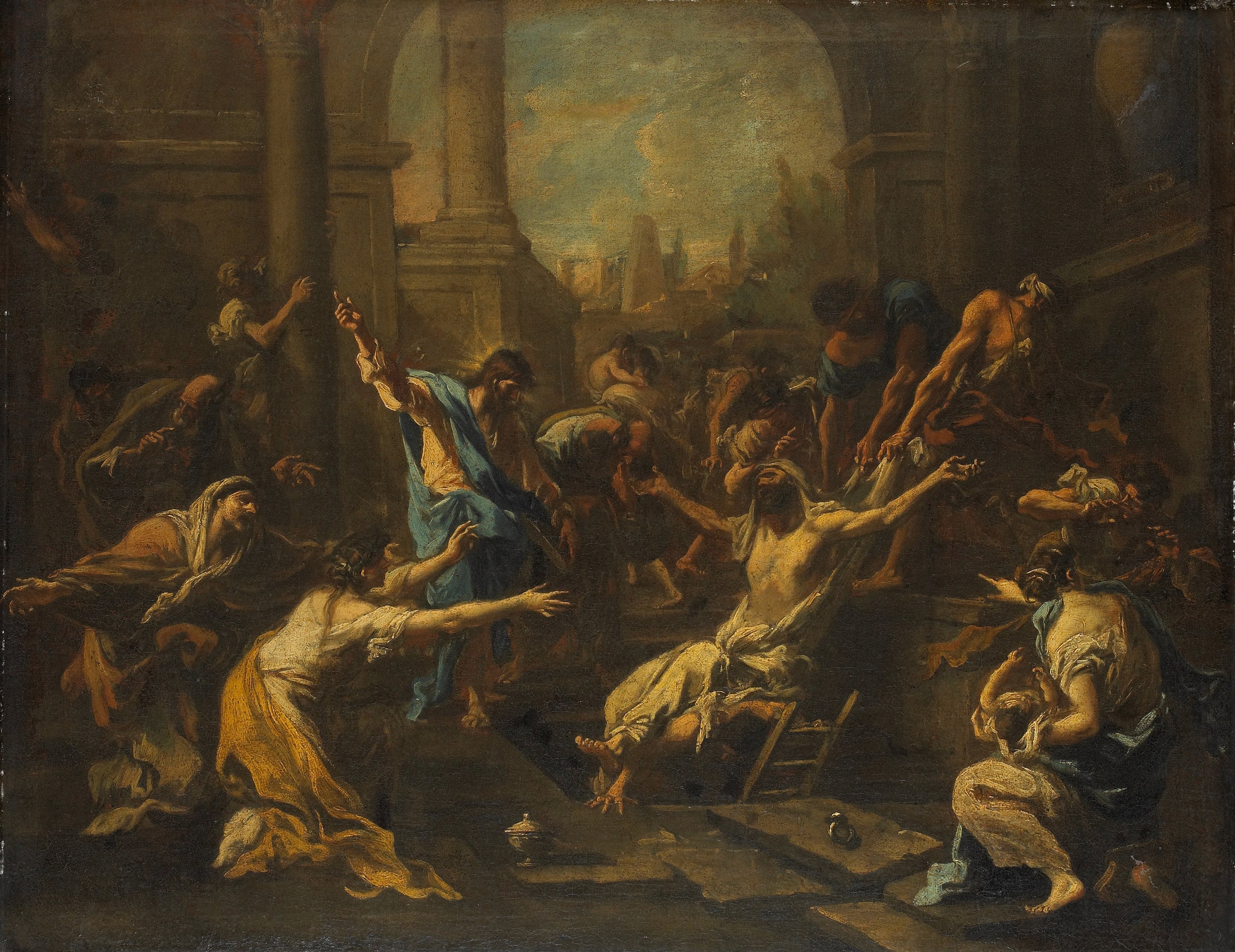 Résurrection de Lazare - Alessandro Magnasco