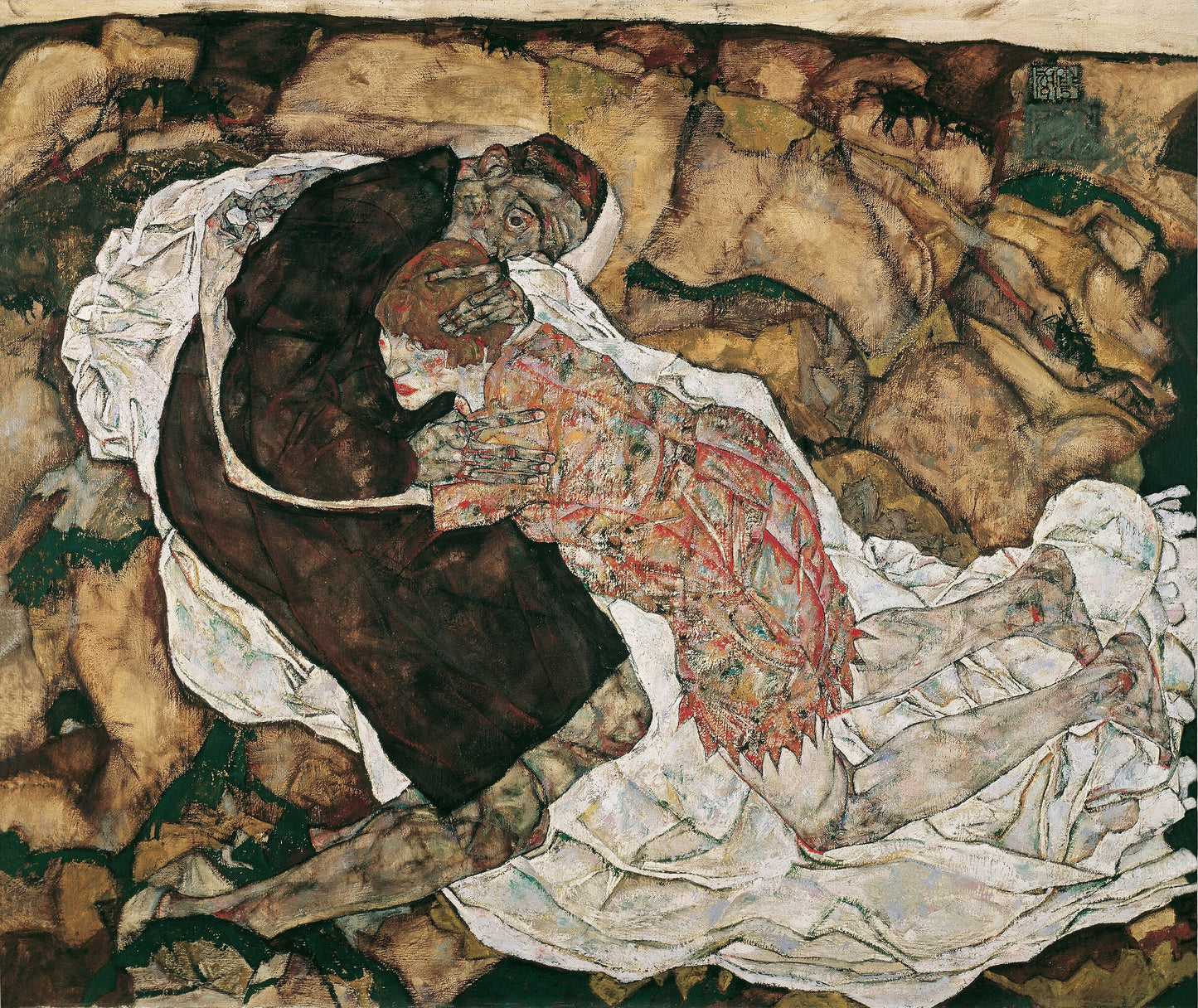 🖤 Смерть и молодая девушка – Эгон Шиле (1915)