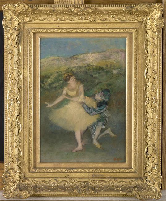 Reproduction du tableau « Arlequin et Colombine - Edgar Degas » par Alpha Reproduction en peinture à l’huile