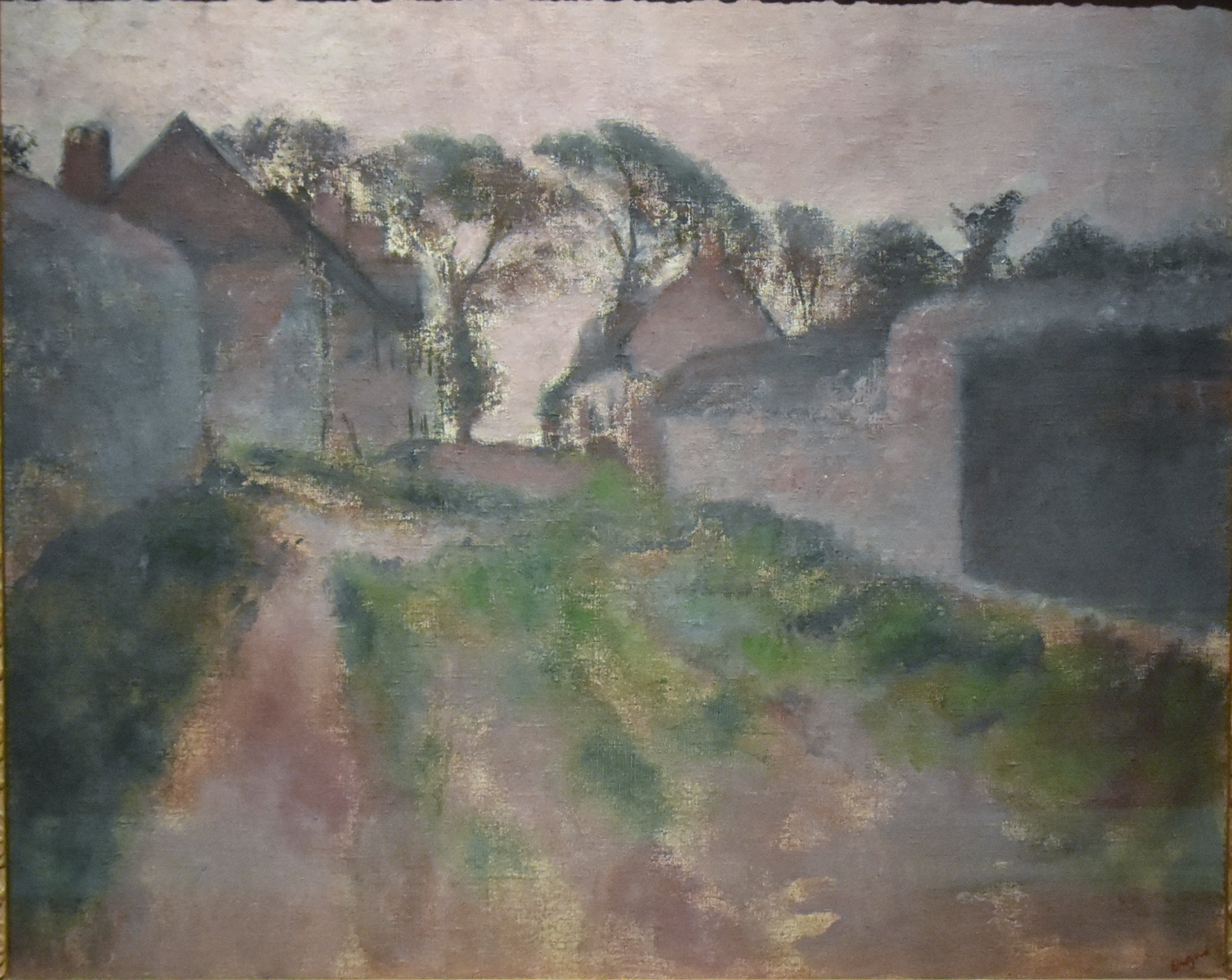 Reproduction du tableau « Rue du village. Saint-Valéry-sur-Somme - Edgar Degas » par Alpha Reproduction en peinture à l’huile