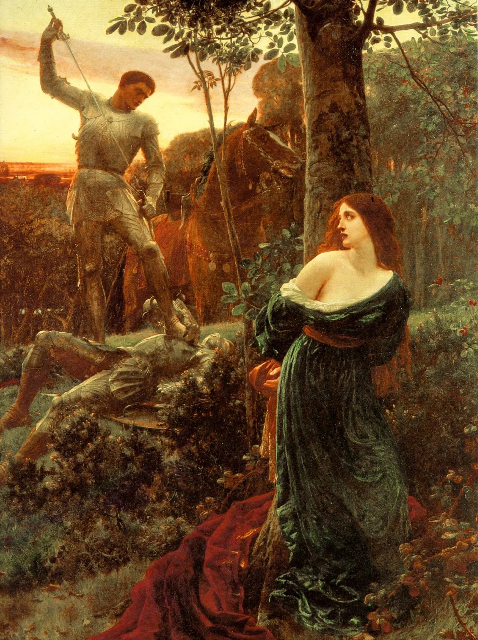 Chevalerie - Frank Bernard Dicksee - Alpha Reproduction