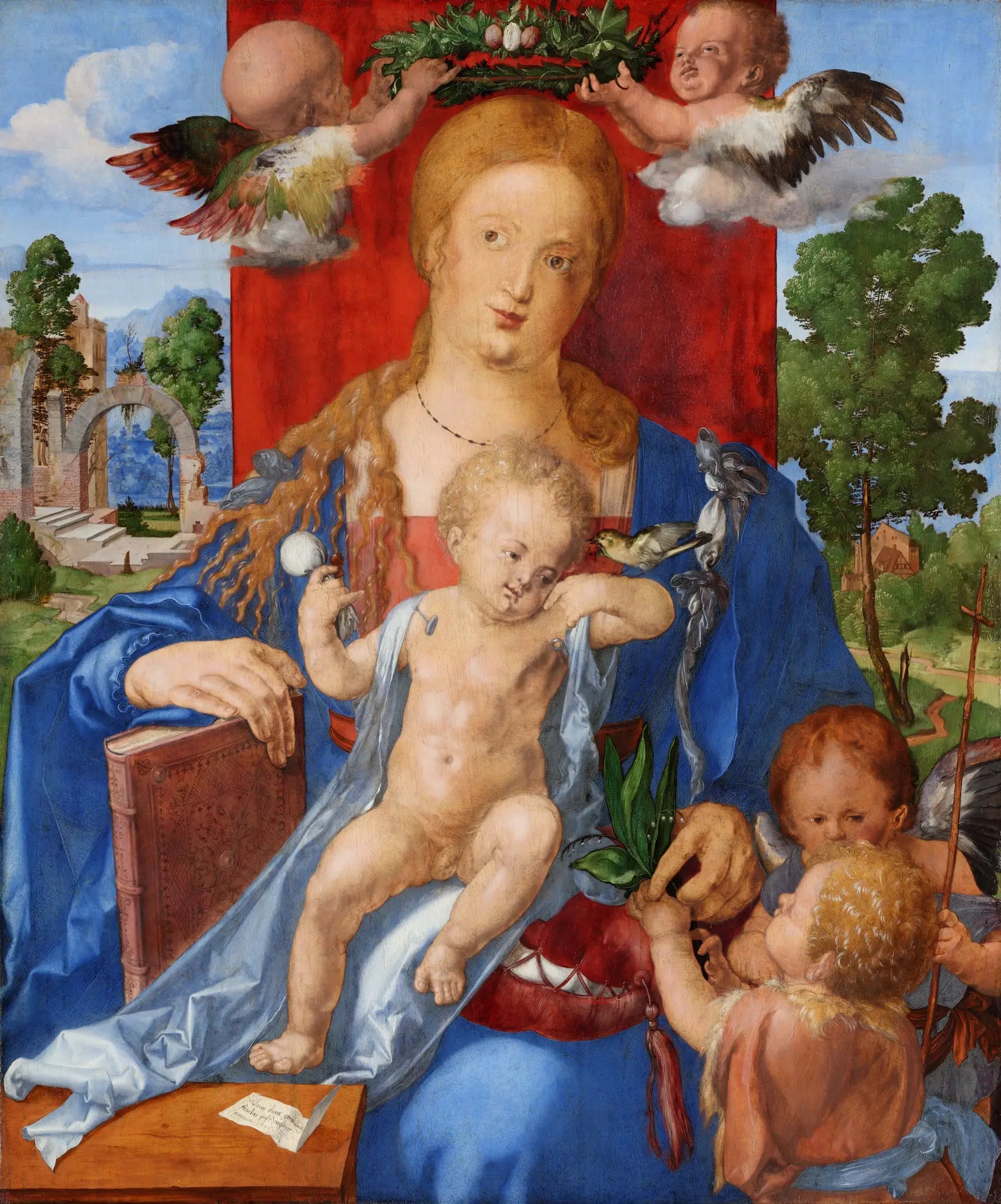 Vierge à l’Enfant au tarin - Albrecht Dürer - Alpha Reproduction