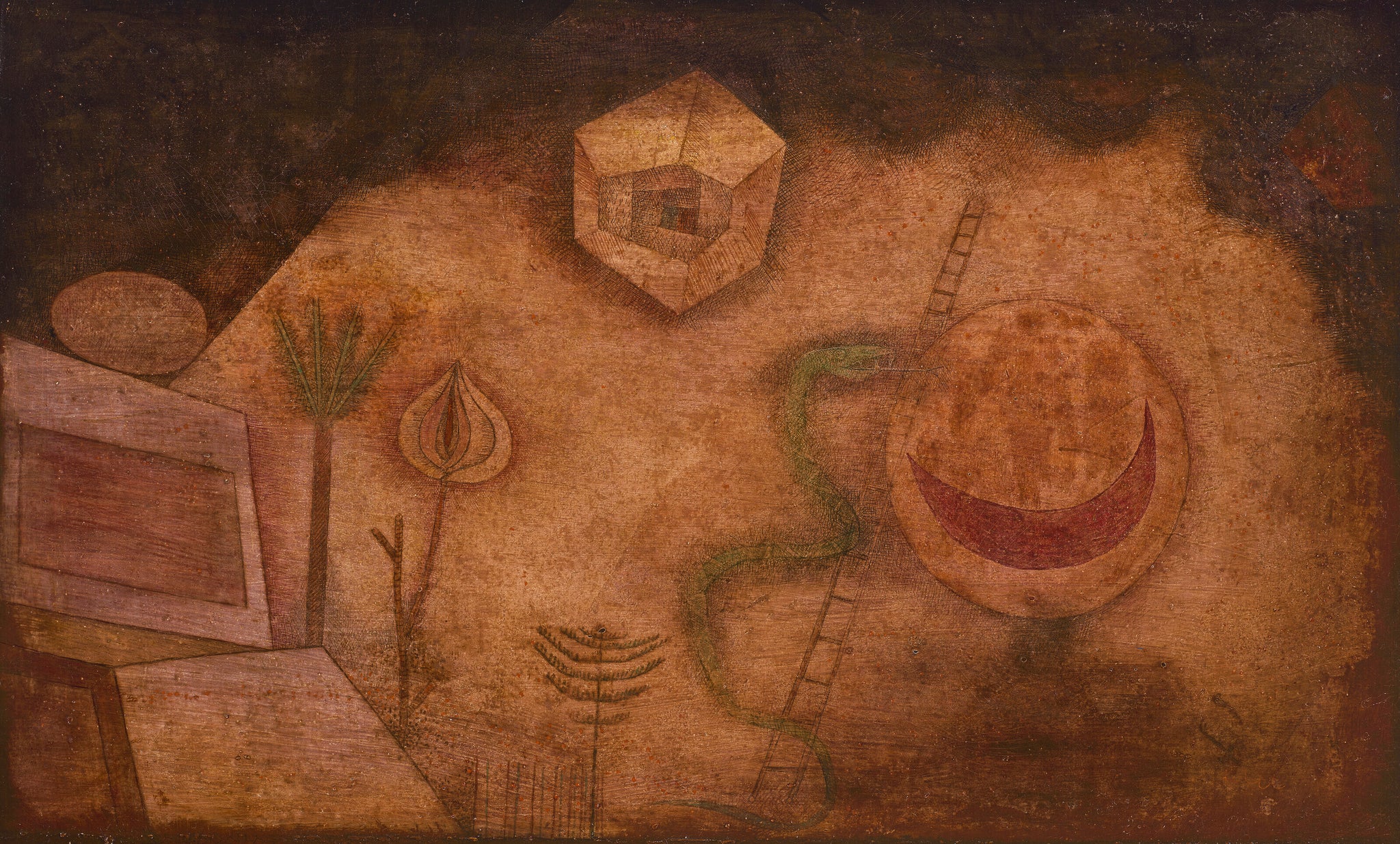Die Schlange auf der Leiter, 1929 — Paul Klee