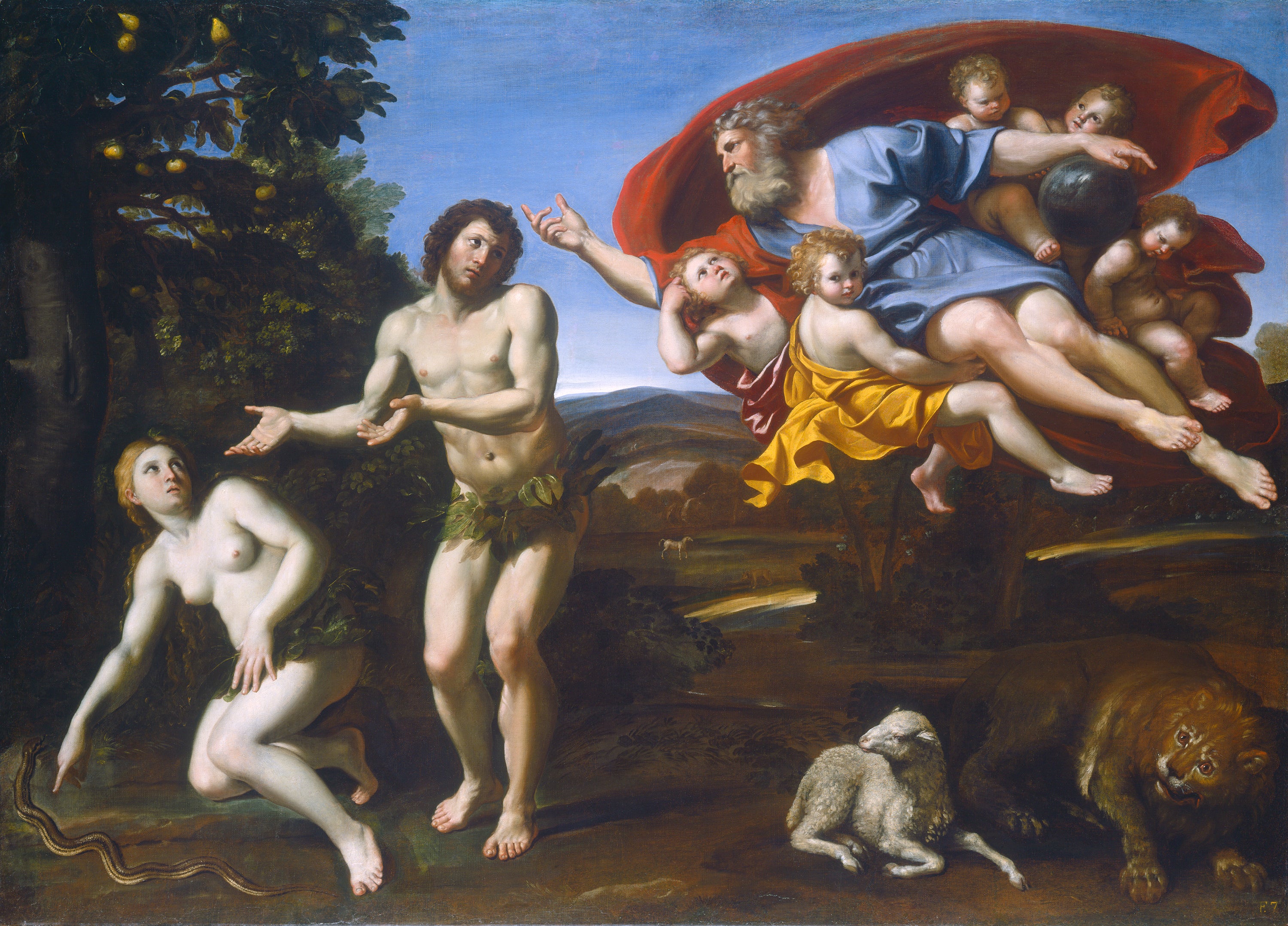 La réprimande d’Adam et Ève - Domenichino - Alpha Reproduction