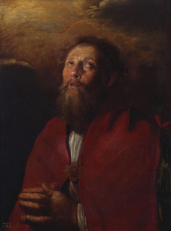 Un saint barbu en prière - Domenico Fetti