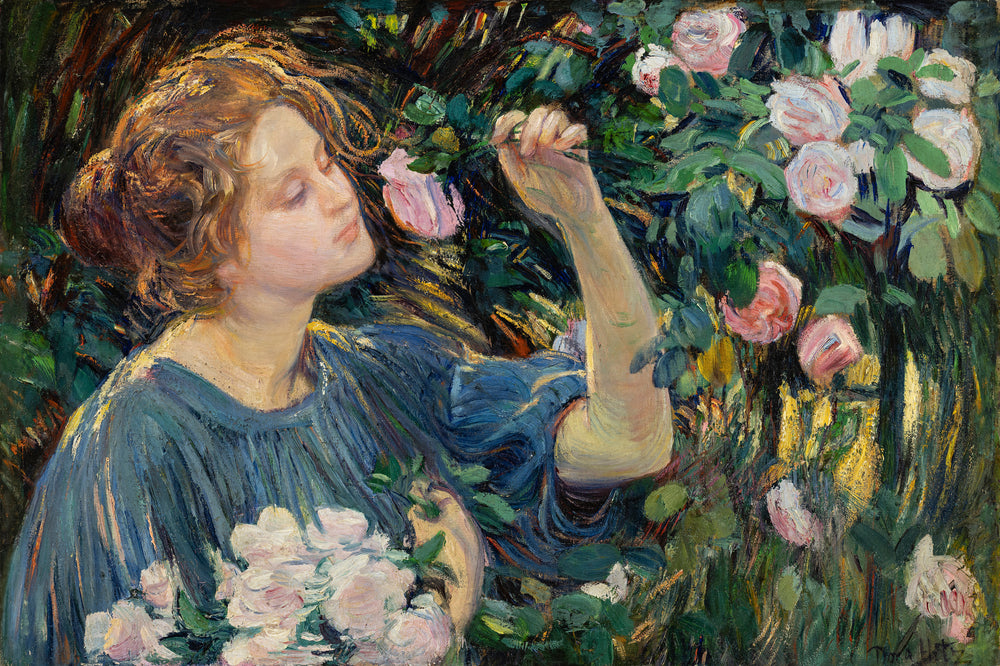 Dans les roses - Dora Hitz