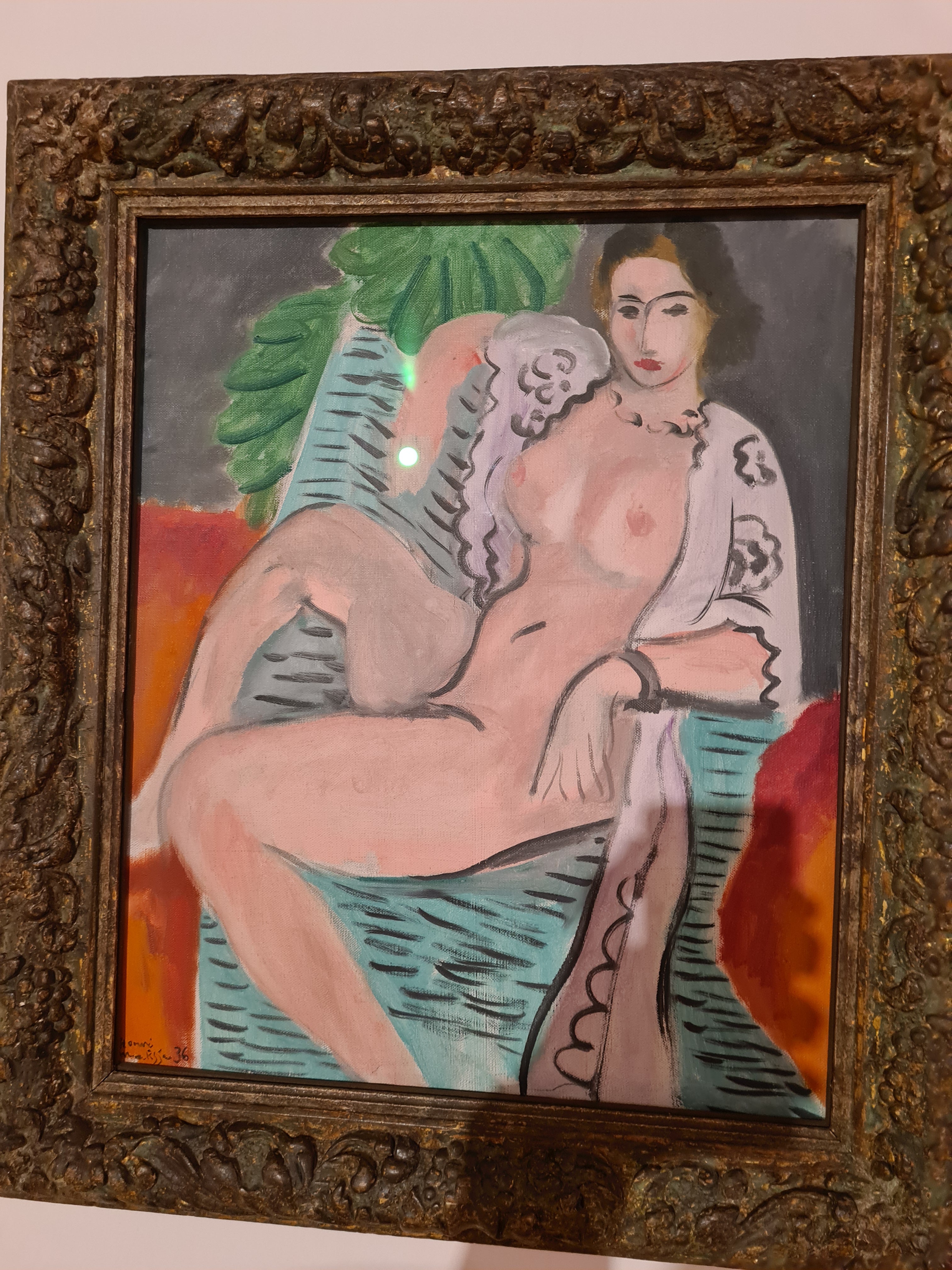 Reproduction du tableau « Femme nue drapée - Henri Matisse » par Alpha Reproduction en peinture à l’huile