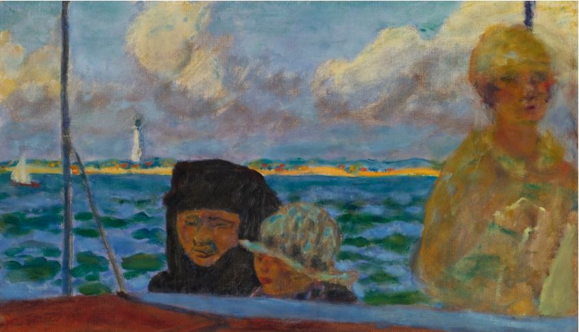Reproduction du tableau « EN BATEAU. LA PROMENADE EN MER - Pierre Bonnard » par Alpha Reproduction en peinture à l’huile