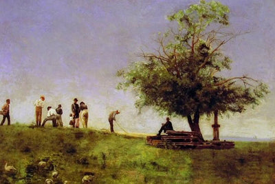 Réparer le filet - Thomas Eakins - Alpha Reproduction