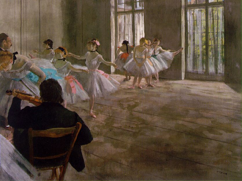Reproduction du tableau « L'école de danse. La répétition - Edgar Degas » par Alpha Reproduction en peinture à l’huile
