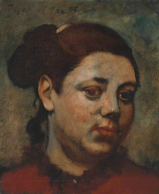 Reproduction du tableau « Tête de femme - Edgar Degas » par Alpha Reproduction en peinture à l’huile