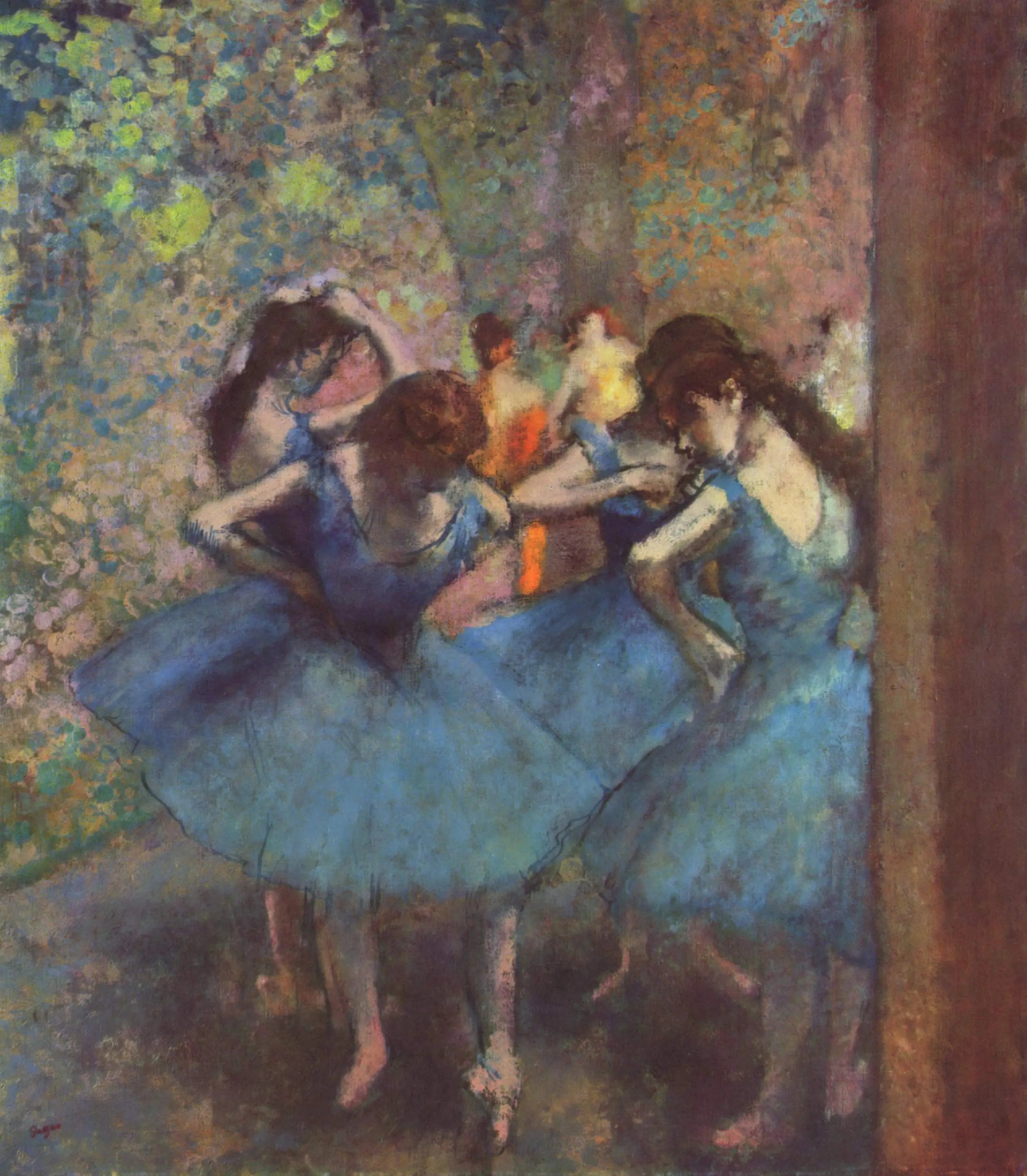 Reproduction du tableau « Danseuses bleues - Edgar Degas » par Alpha Reproduction en peinture à l’huile