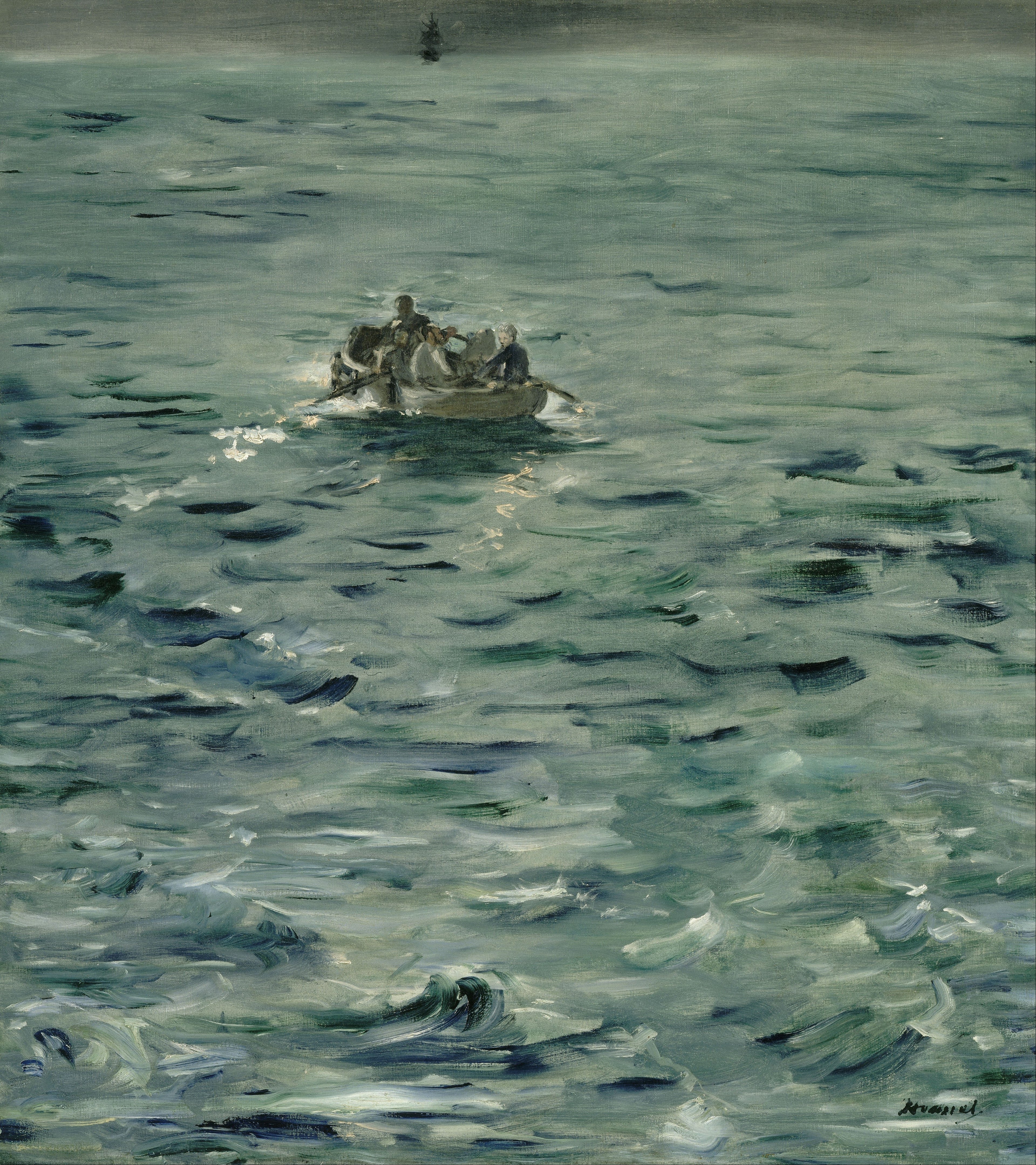 Reproduction du tableau « L'Évasion de Rochefort - Édouard Manet » par Alpha Reproduction en peinture à l’huile