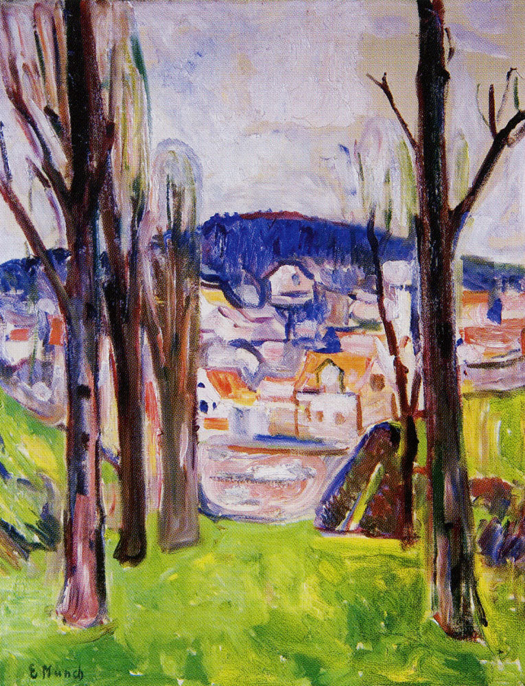 Reproduction du tableau « avenue à Kragerø - Edvard Munch » par Alpha Reproduction en peinture à l’huile