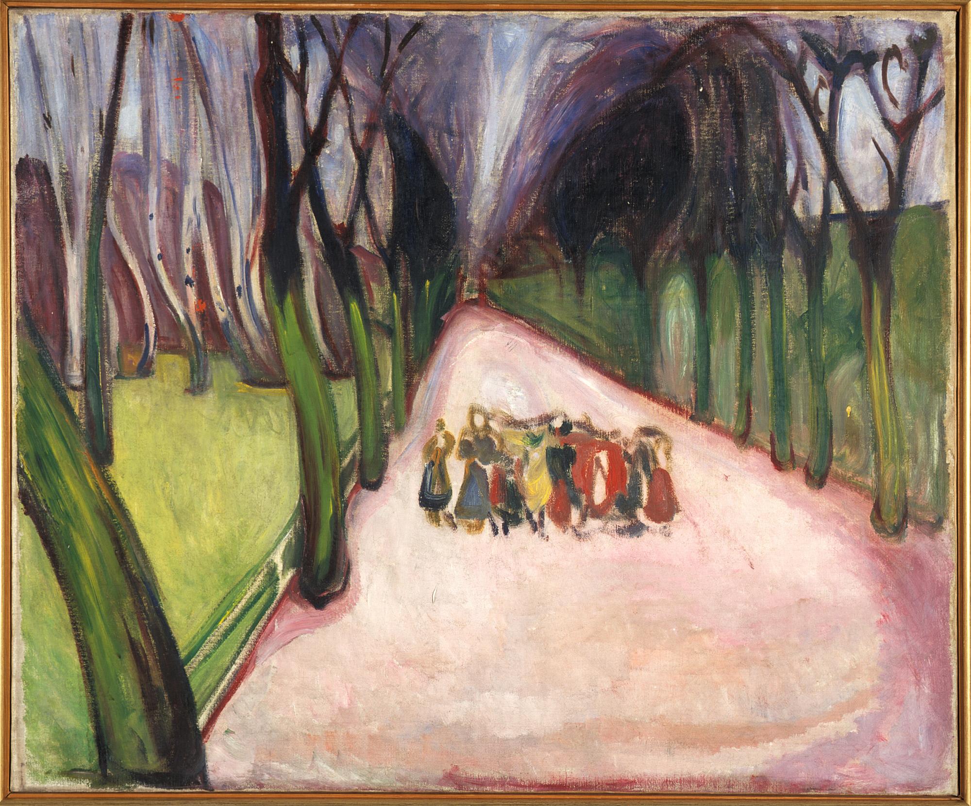 Reproduction du tableau « Enfants dans la rue - Edvard Munch » par Alpha Reproduction en peinture à l’huile